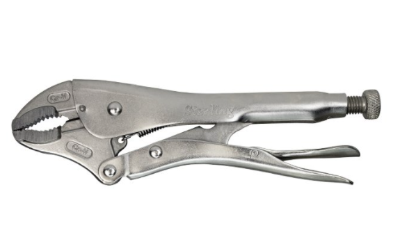 STERLING LOCKING PLIERS 250MM - CURVED JAW 